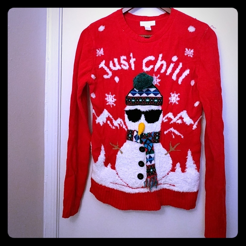 Just Chill ugly Christmas sweater